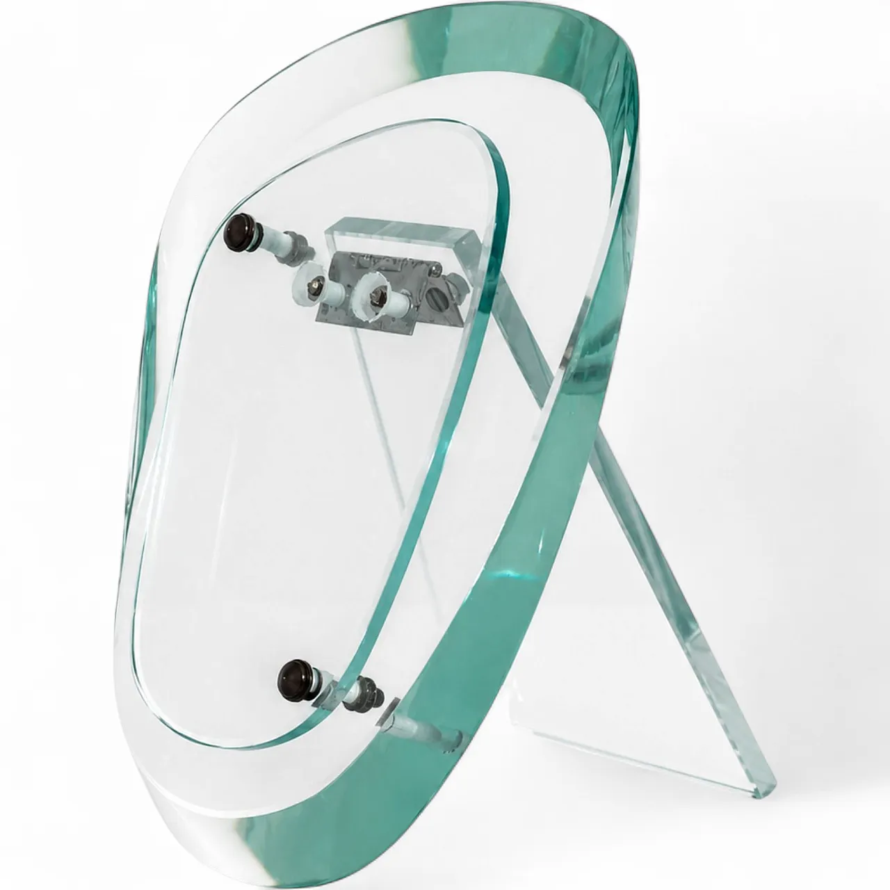 Fontana Arte Max Ingrand glass and brass photo frame from the 1950s 12