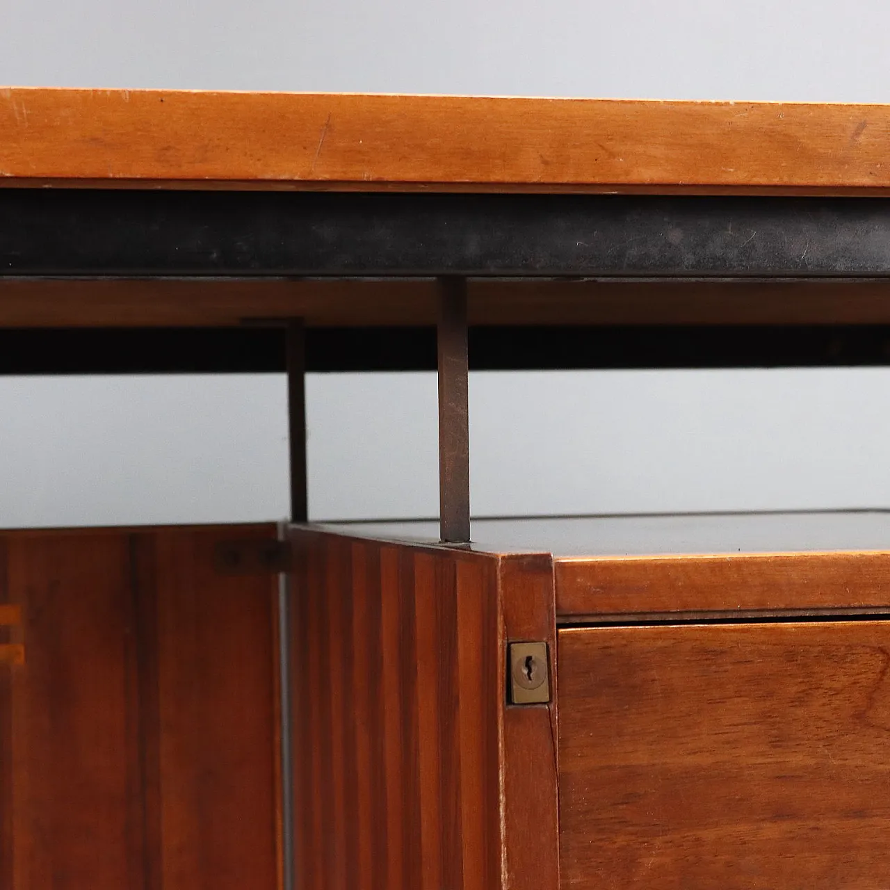 Wooden and metal desk, 1960s 5
