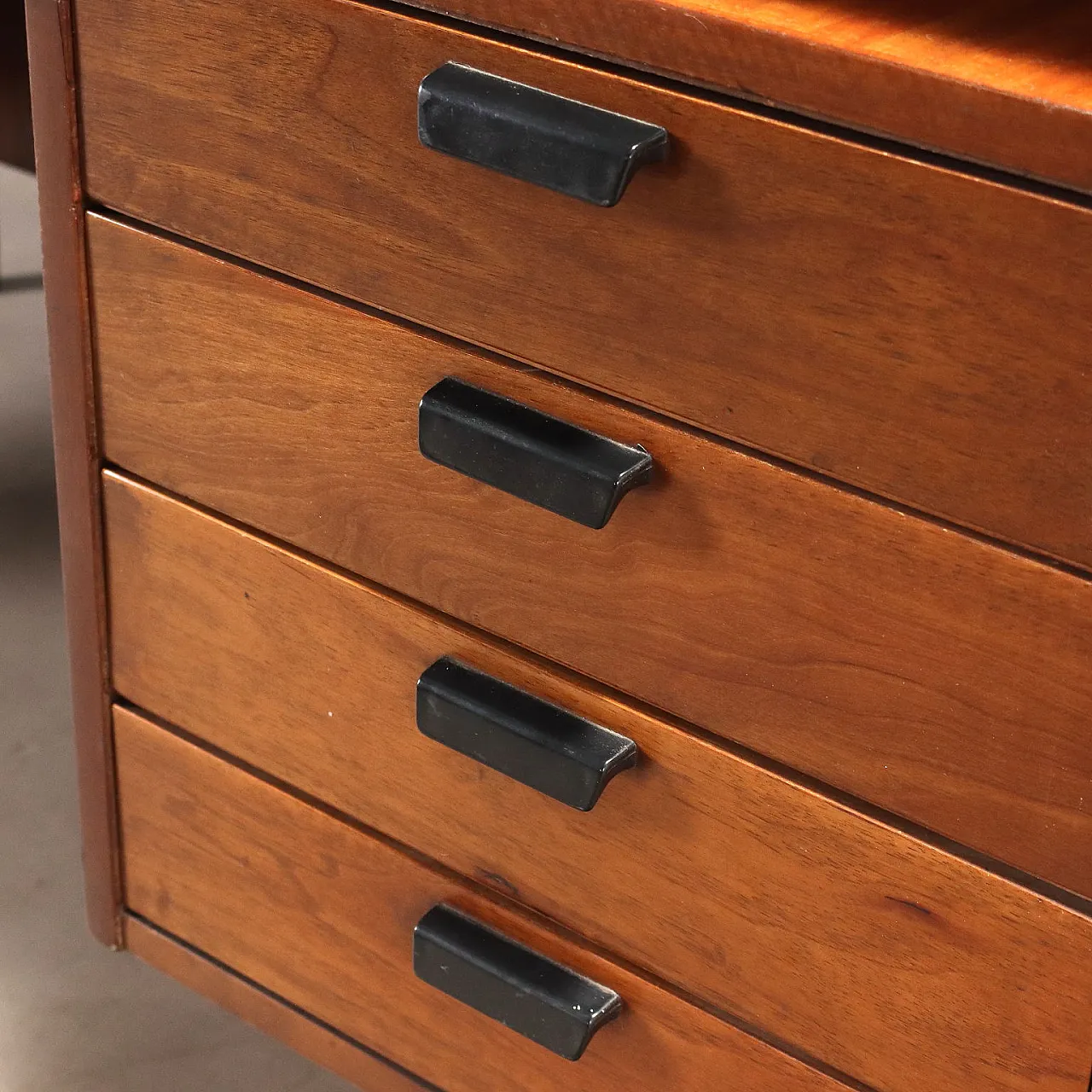 Wooden and metal desk, 1960s 7