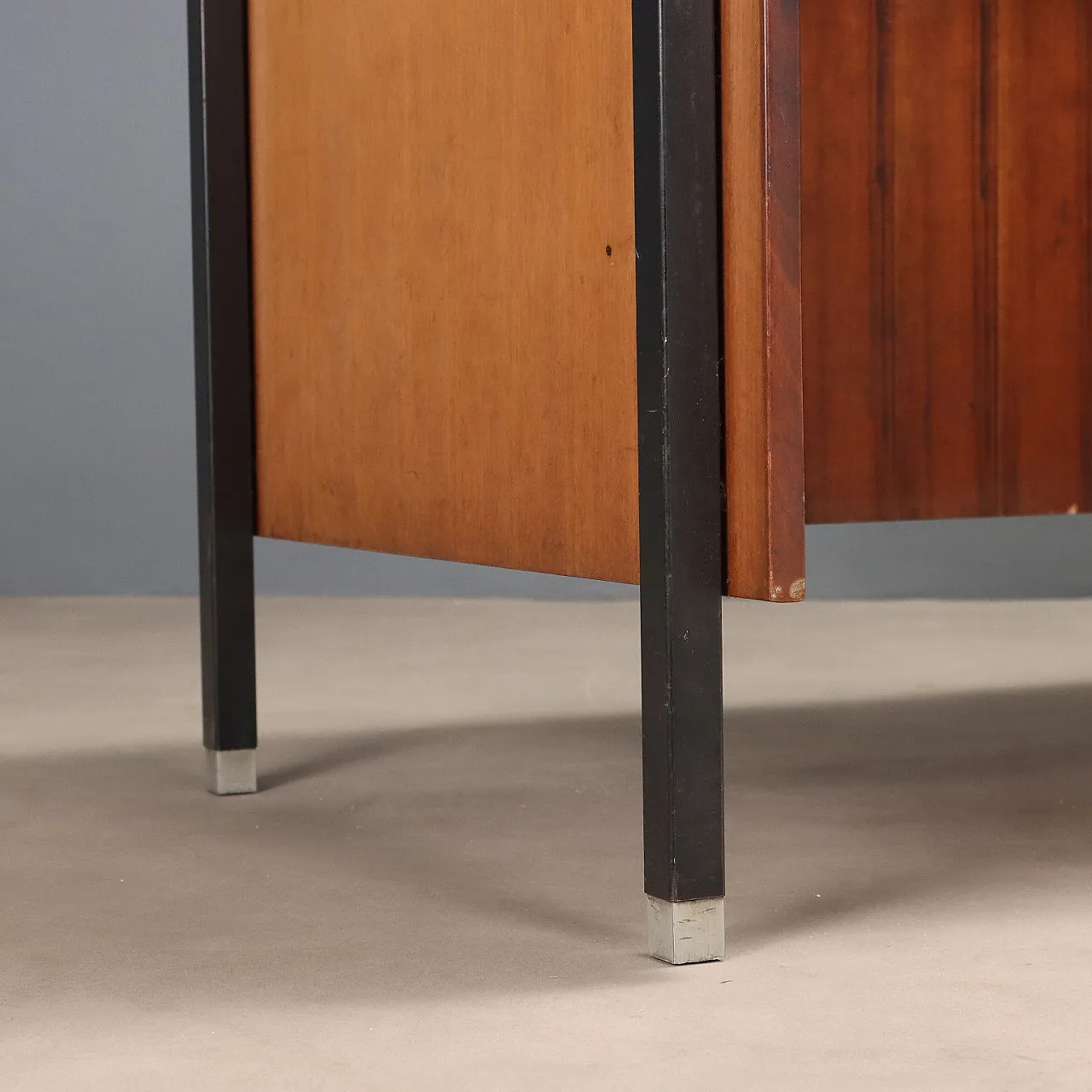 Wooden and metal desk, 1960s 9