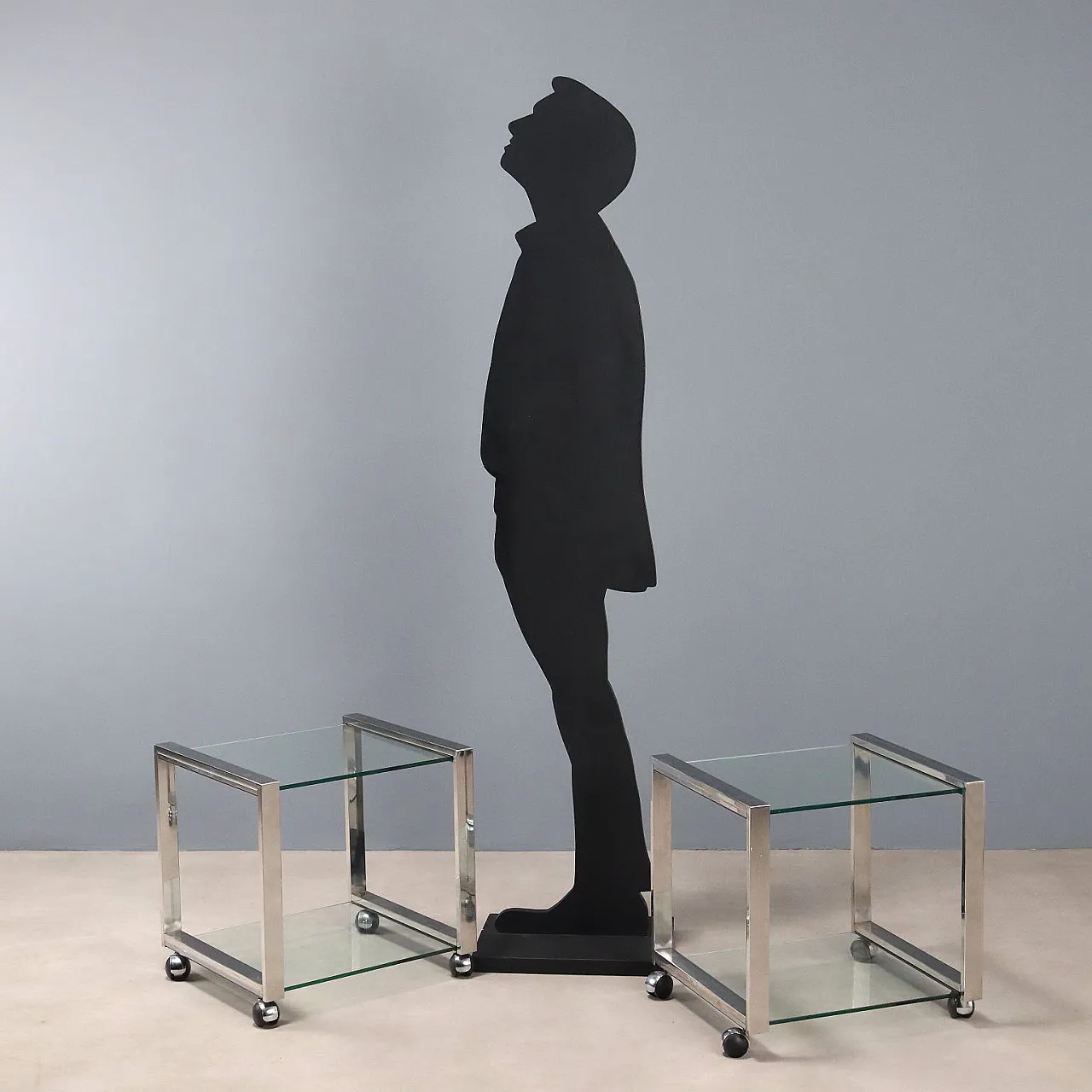 Pair of cart edside tables, 20th century 3