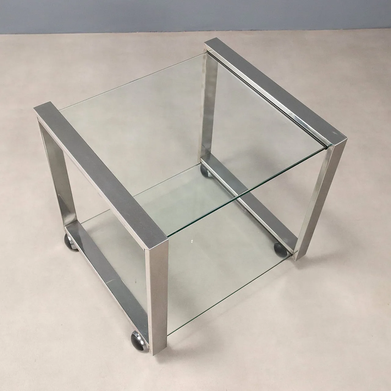 Pair of cart edside tables, 20th century 7