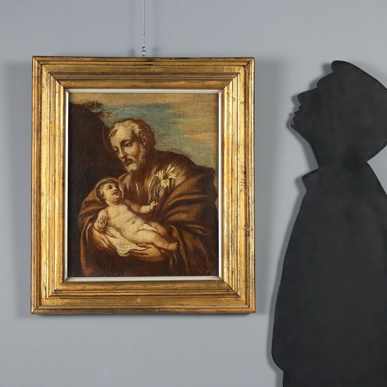 Saint Joseph and the Baby Jesus, oil on canvas, 17th century 2