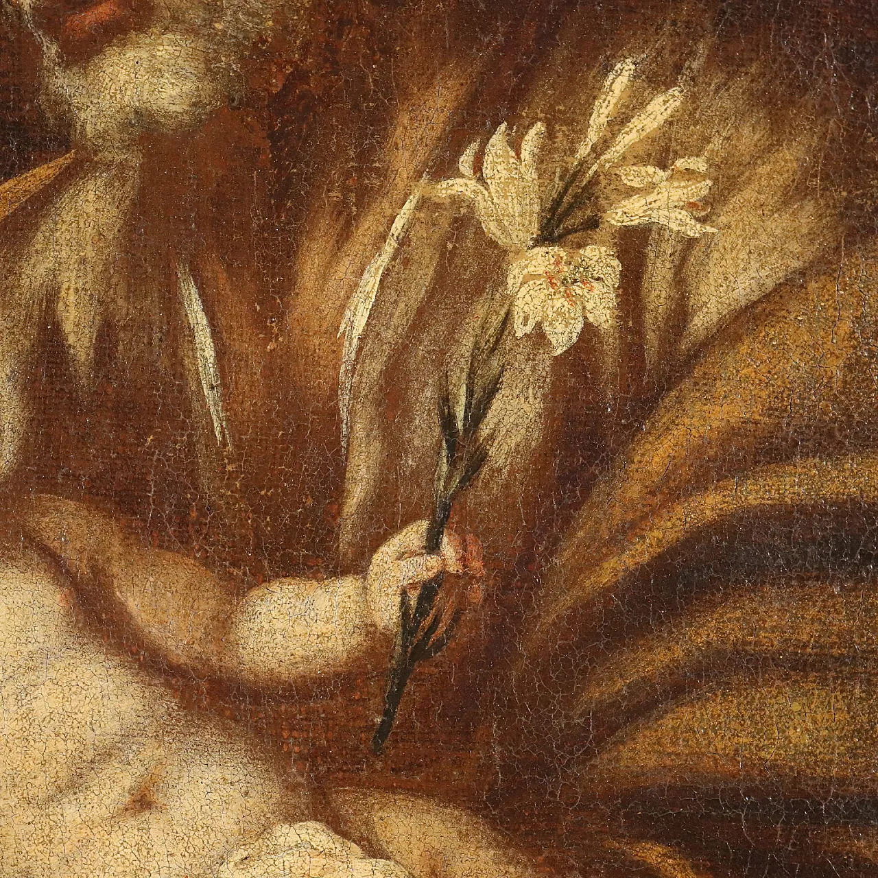 Saint Joseph and the Baby Jesus, oil on canvas, 17th century 6