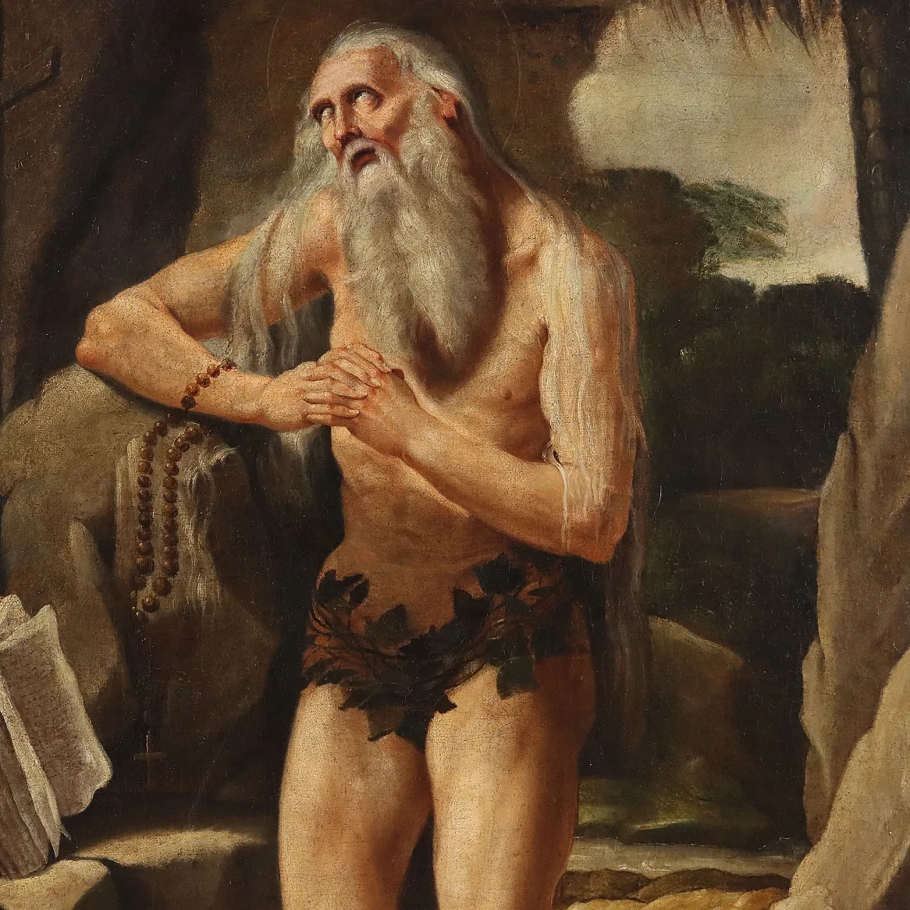 Saint Onofrio Penitent, oil on canvas, 17th century 3