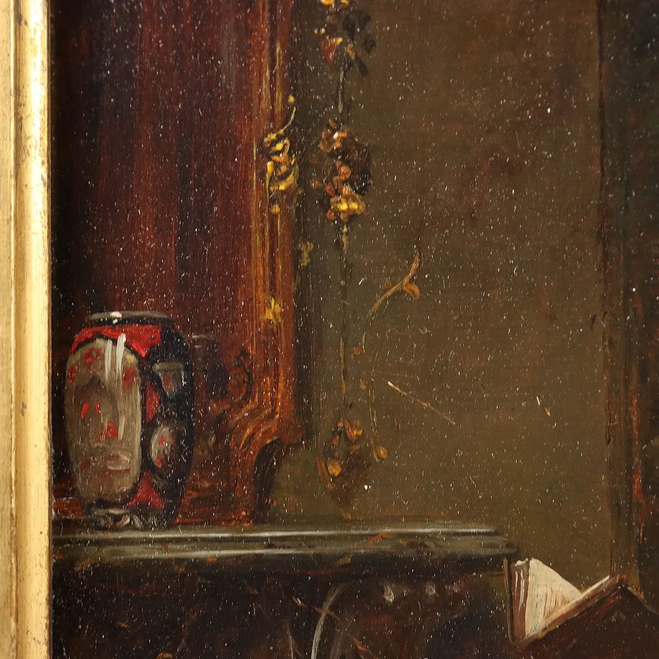 Painting by Albert Joseph Franke, oil on panel, early 20th century 7