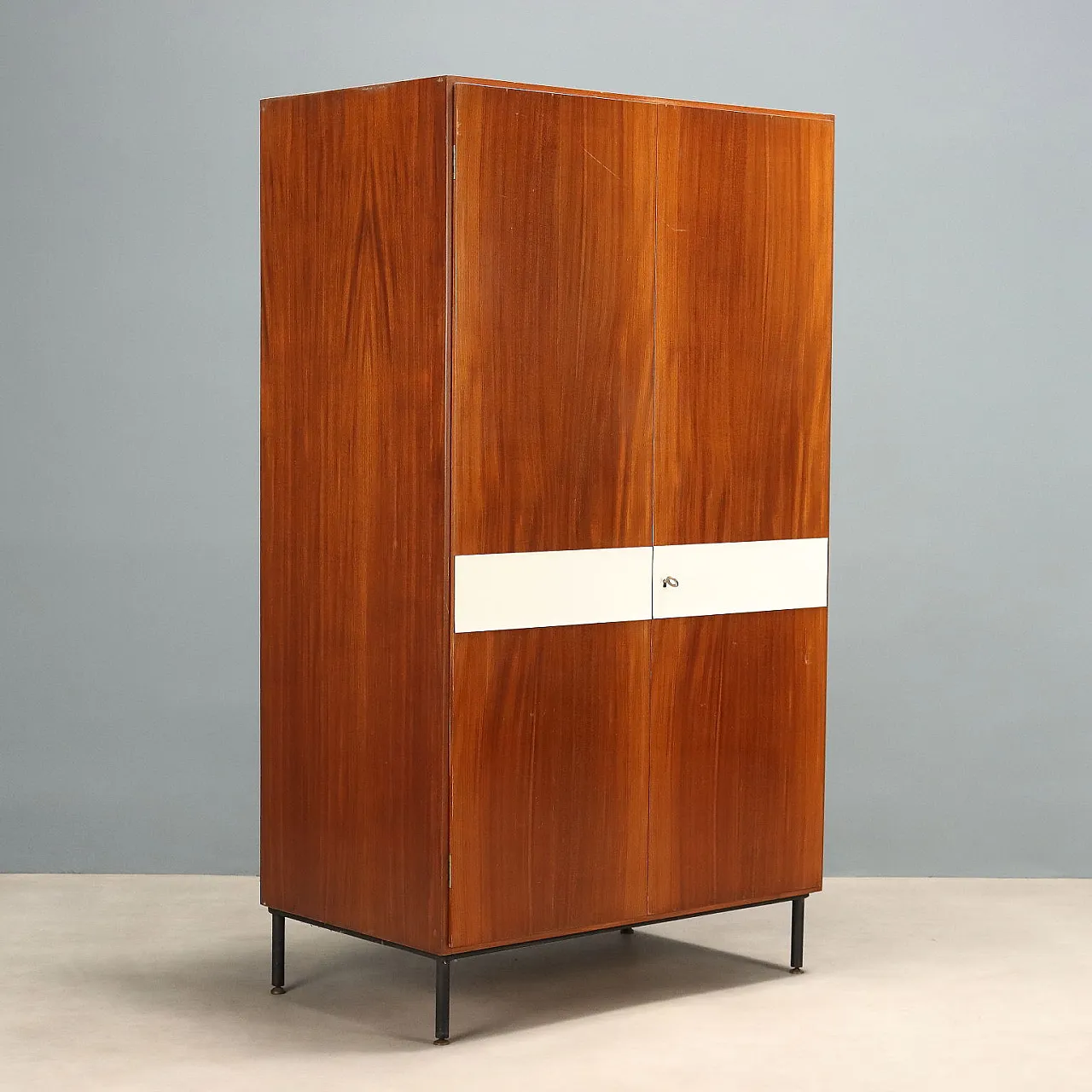 Wardrobe in wood and formica, 1960s 1