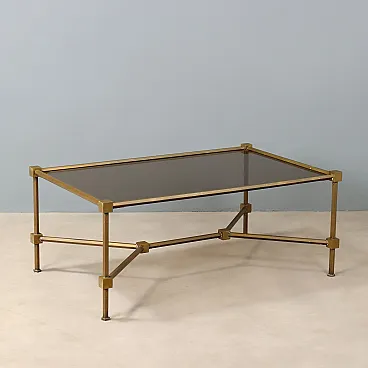 Brass coffee table, 20th century