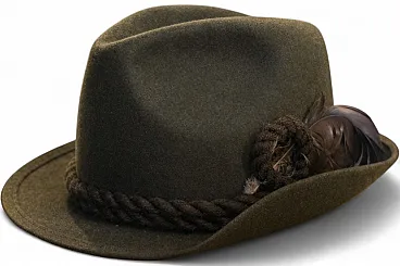 Capo Austria Tyrolean hat with box, 90s