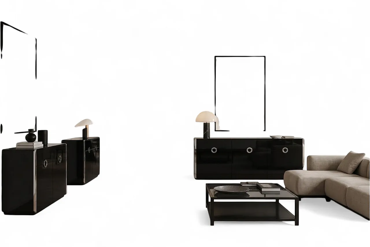 3 Alveo sideboards by Willy Rizzo for Mario Sabot, 70s 12