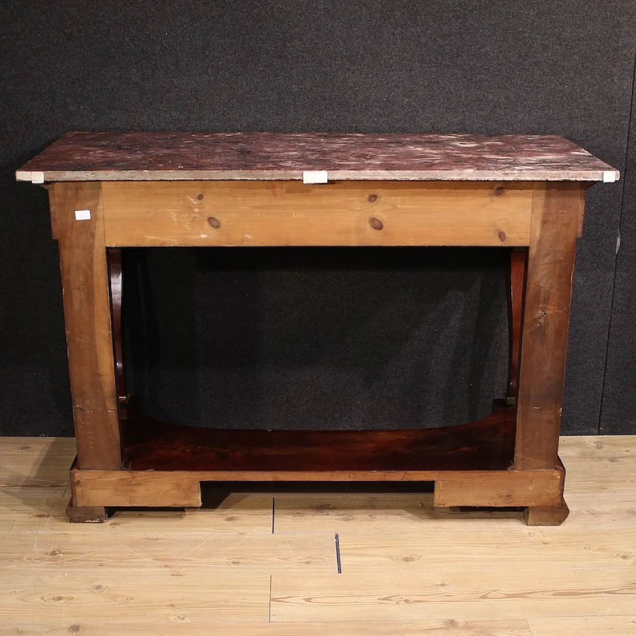 Italian Empire style console with marble top,  19th century 5