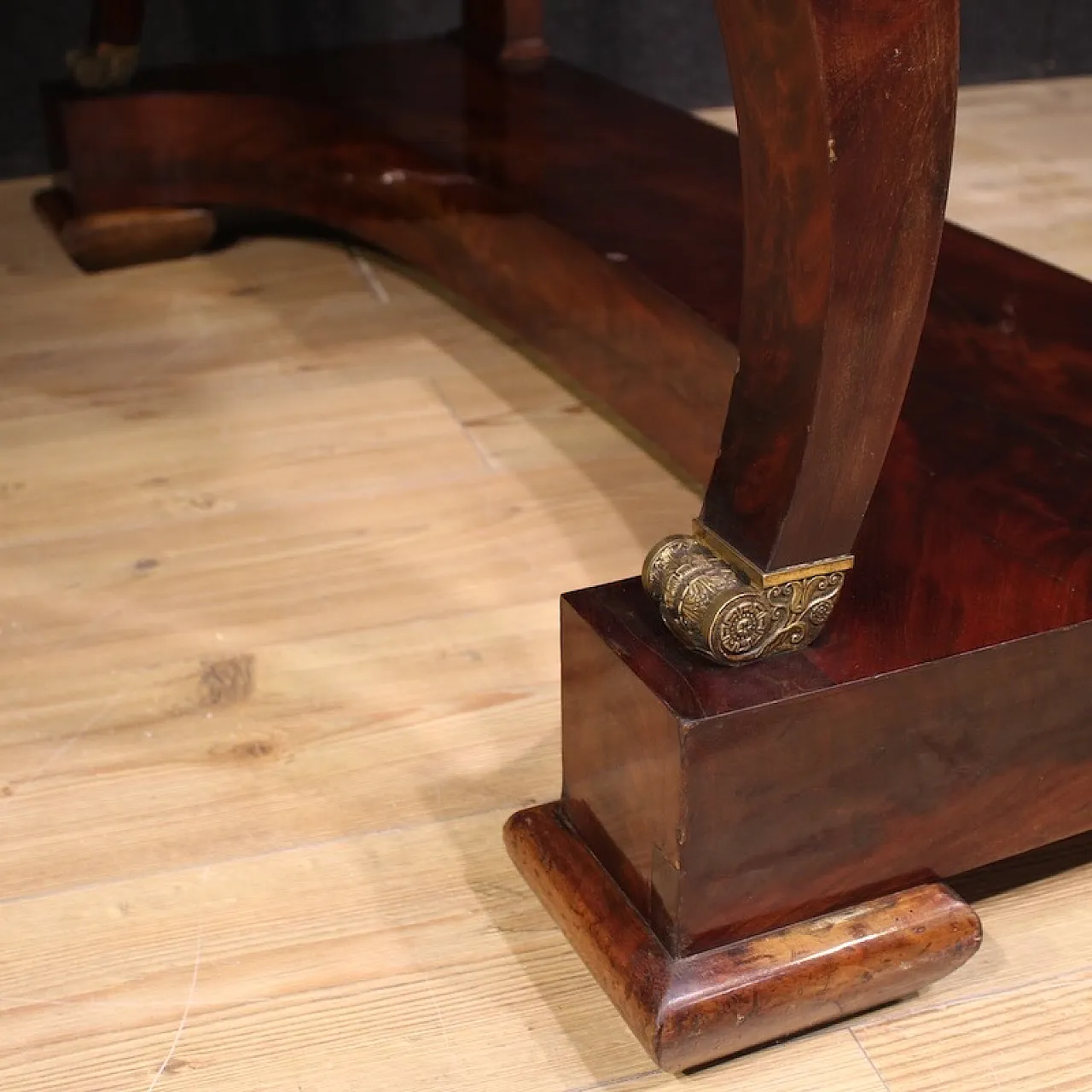 Italian Empire style console with marble top,  19th century 8