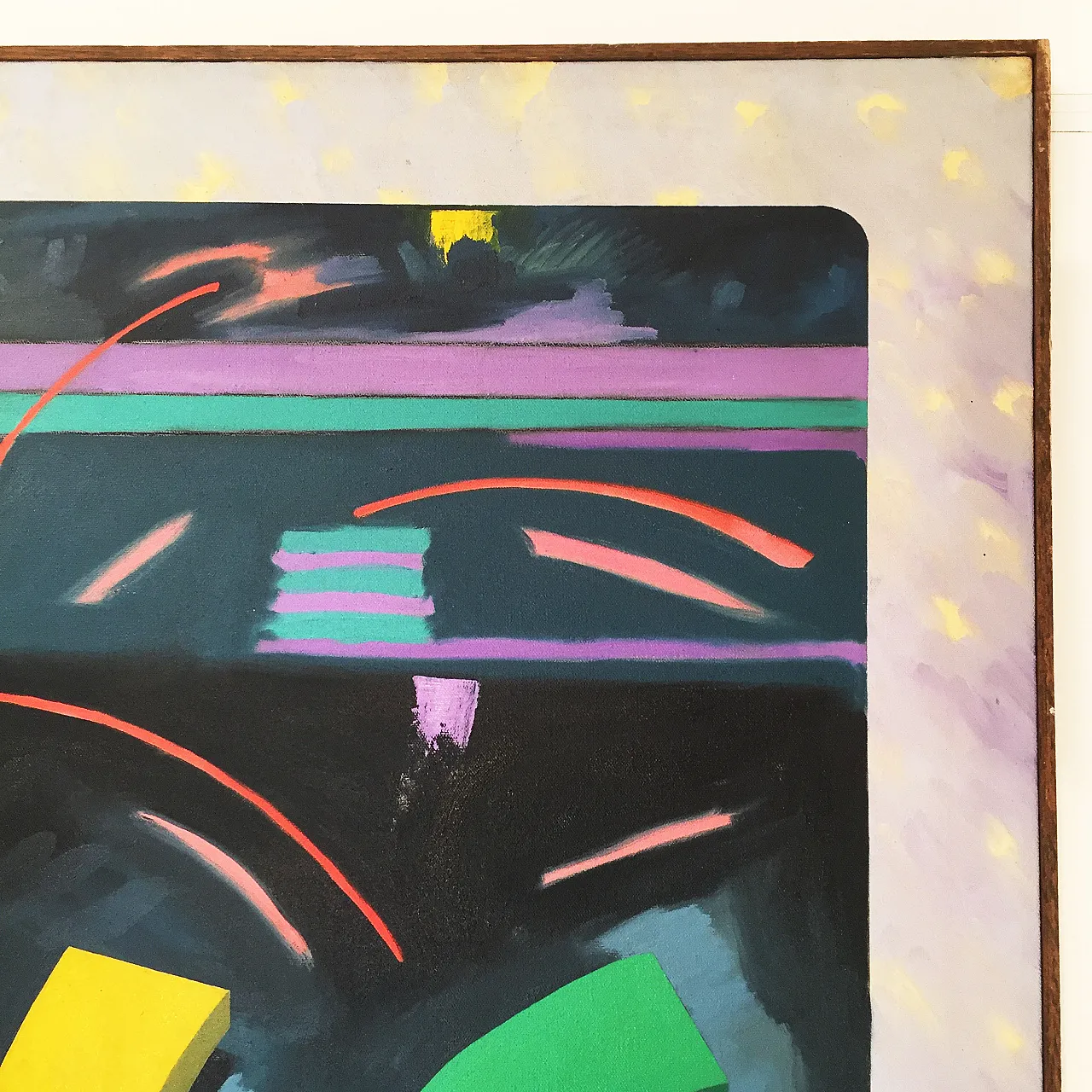 Richard Frank 'Wise Bird Strategy' Painting, Oil On Canvas 1980 5