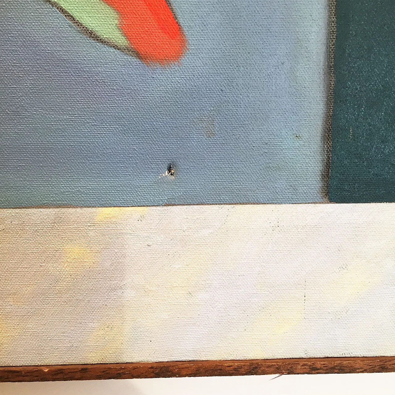 Richard Frank 'Wise Bird Strategy' Painting, Oil On Canvas 1980 8