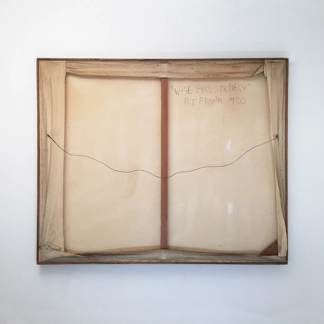 Richard Frank 'Wise Bird Strategy' Painting, Oil On Canvas 1980 9