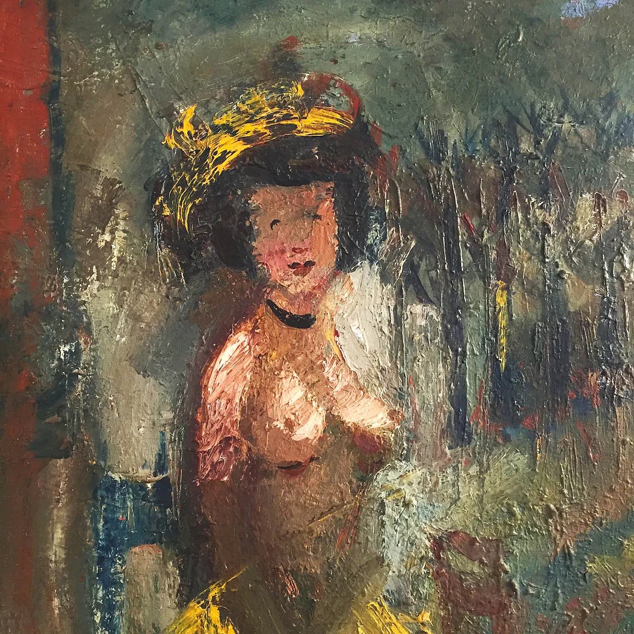 Seated Nude By Fernand Labat, Oil On Canvas 2