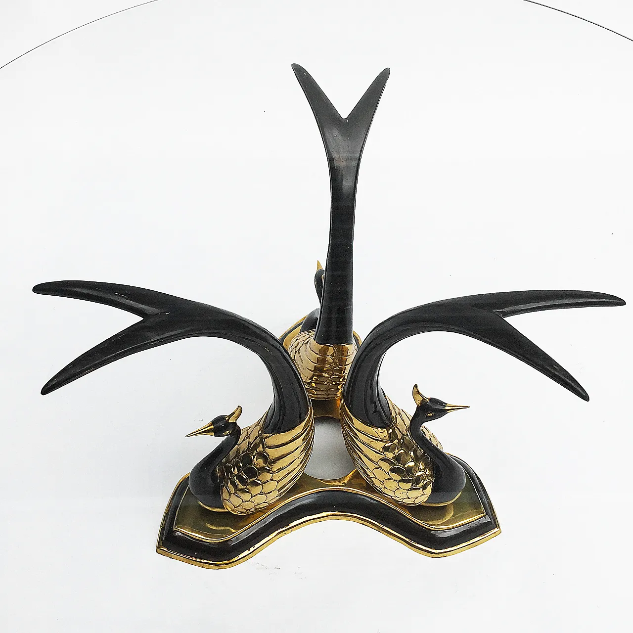 Brass Peacock Side Or Coffee Table 6