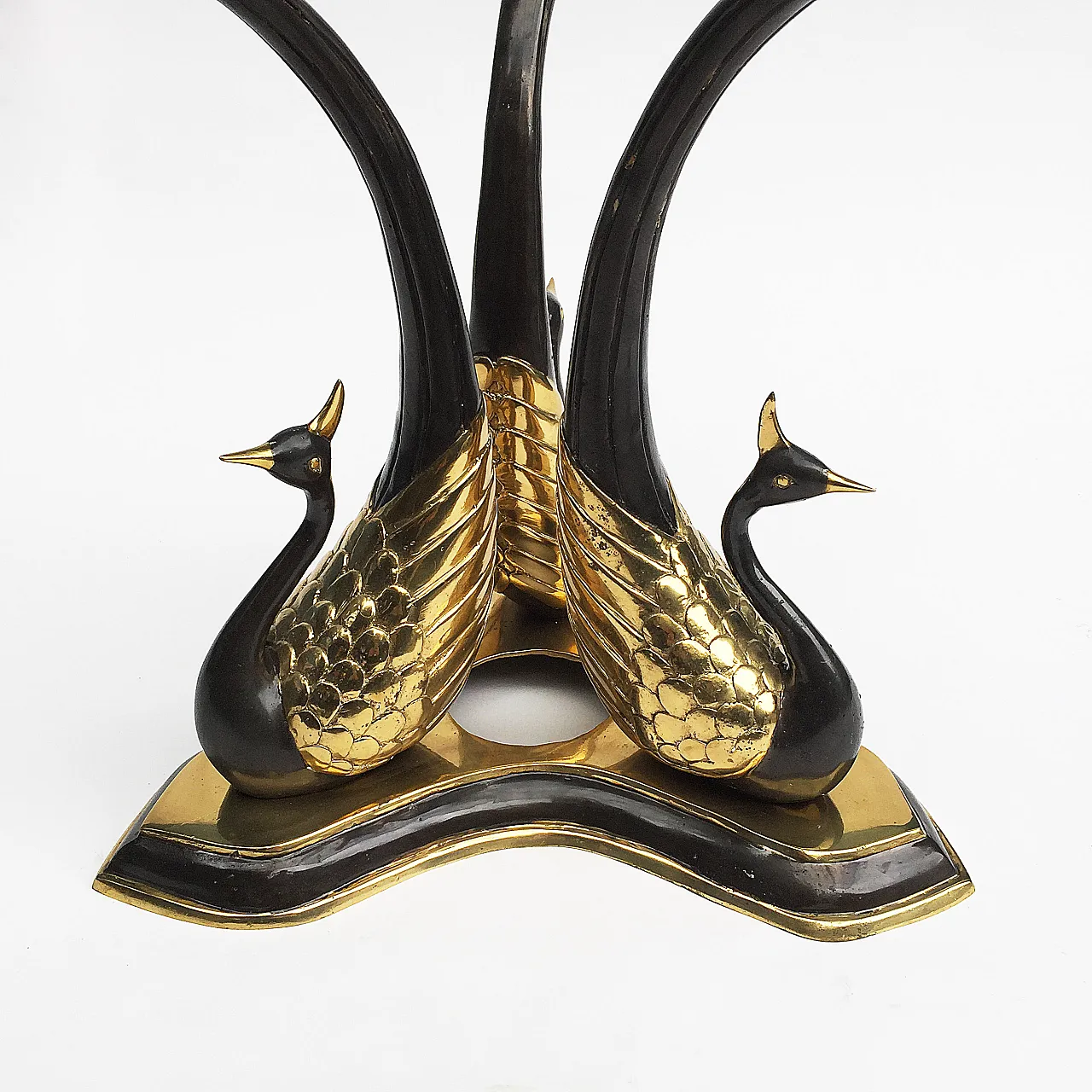 Brass Peacock Side Or Coffee Table 8