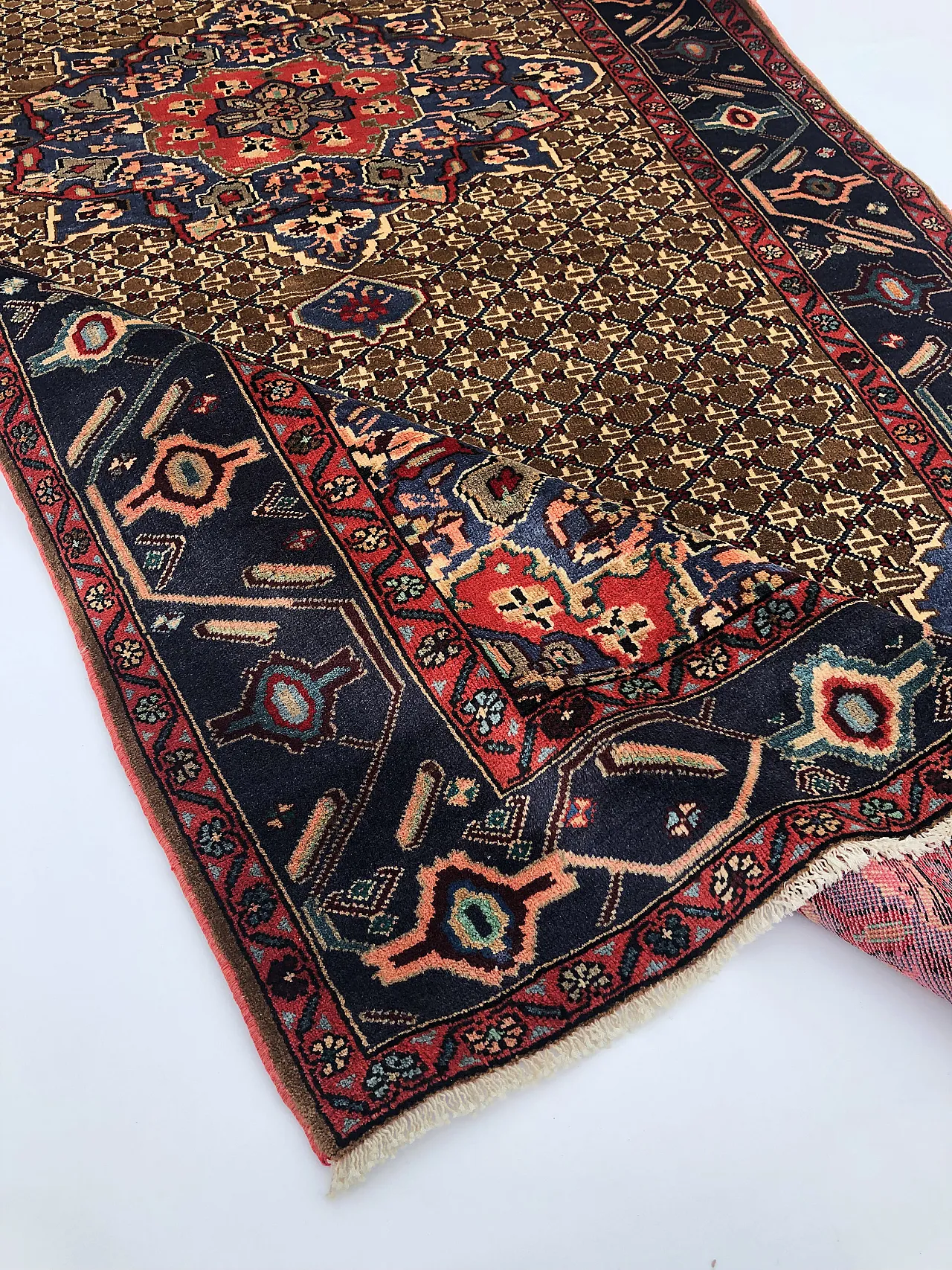 Handmade Songhor Persian Rug, 2000s 7