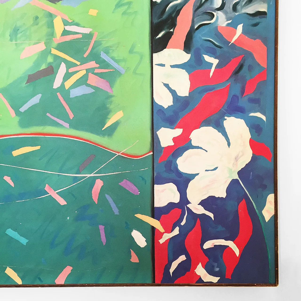 Richard Frank 'Kingfisher's Kotillion' Painting, Oil On Canvas 1980 6