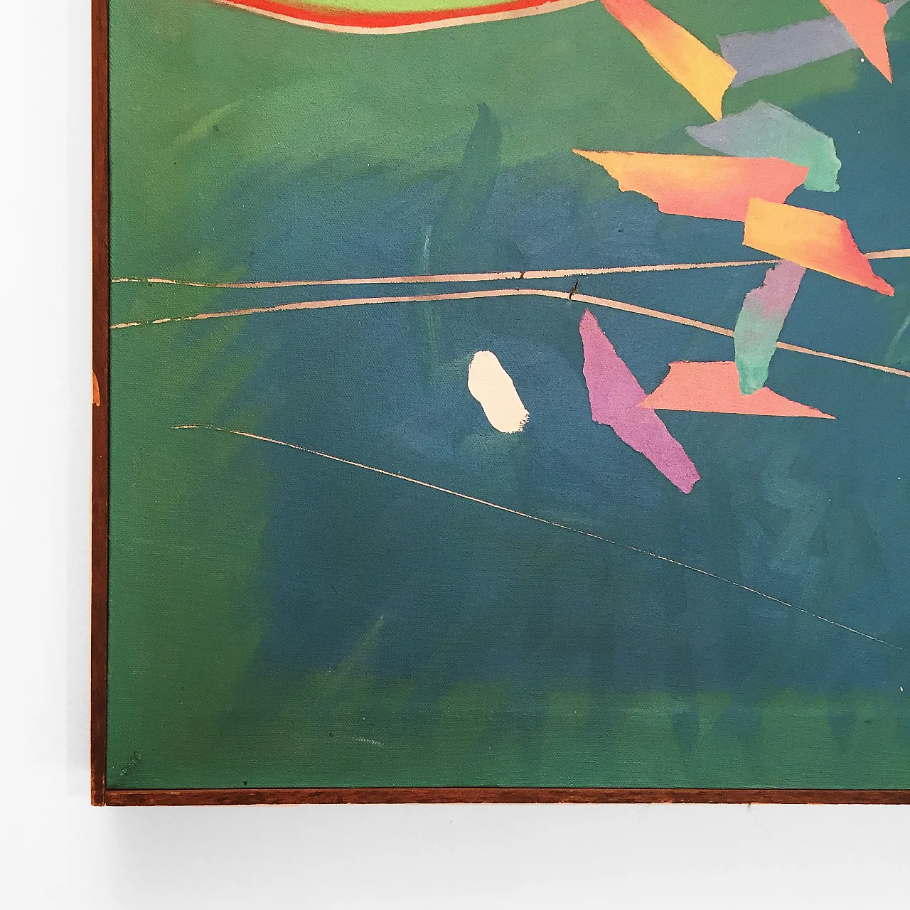 Richard Frank 'Kingfisher's Kotillion' Painting, Oil On Canvas 1980 8
