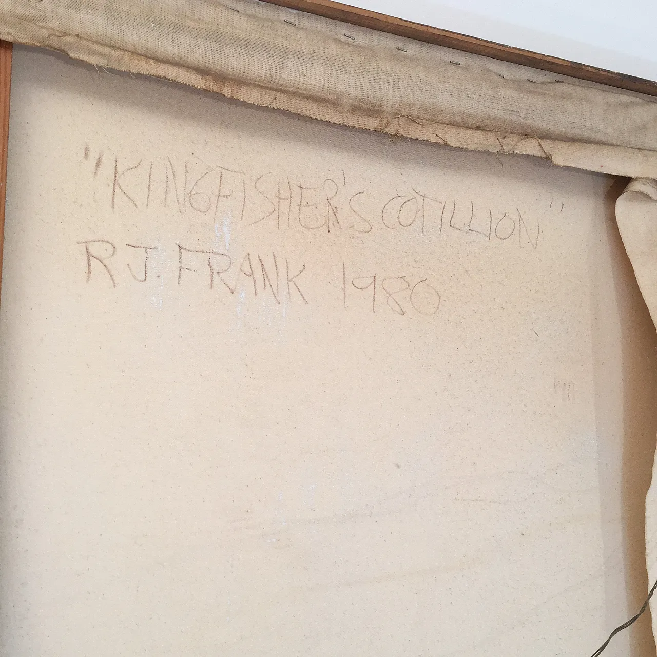 Richard Frank 'Kingfisher's Kotillion' Painting, Oil On Canvas 1980 10