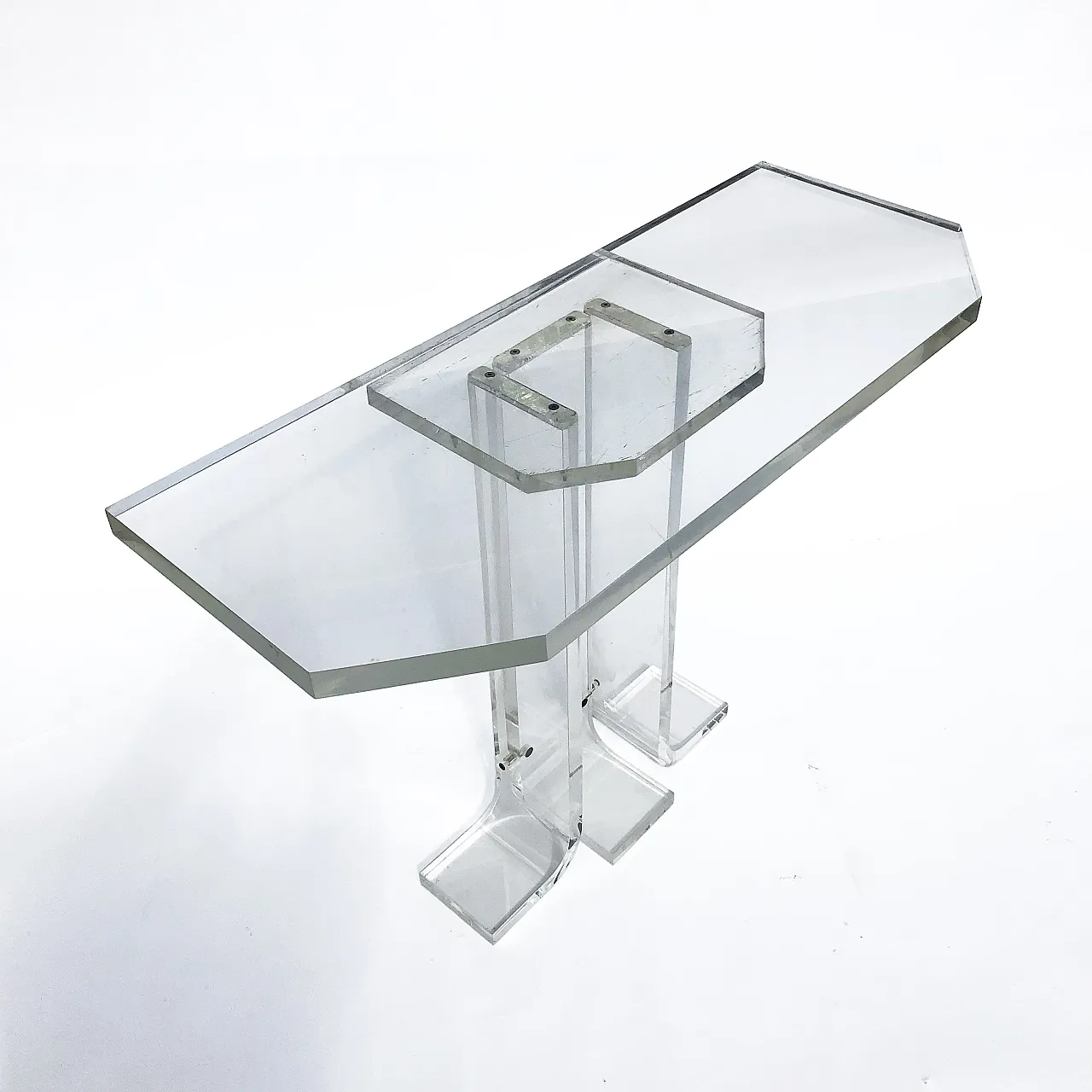 Lucite Console Table, 1970s 7