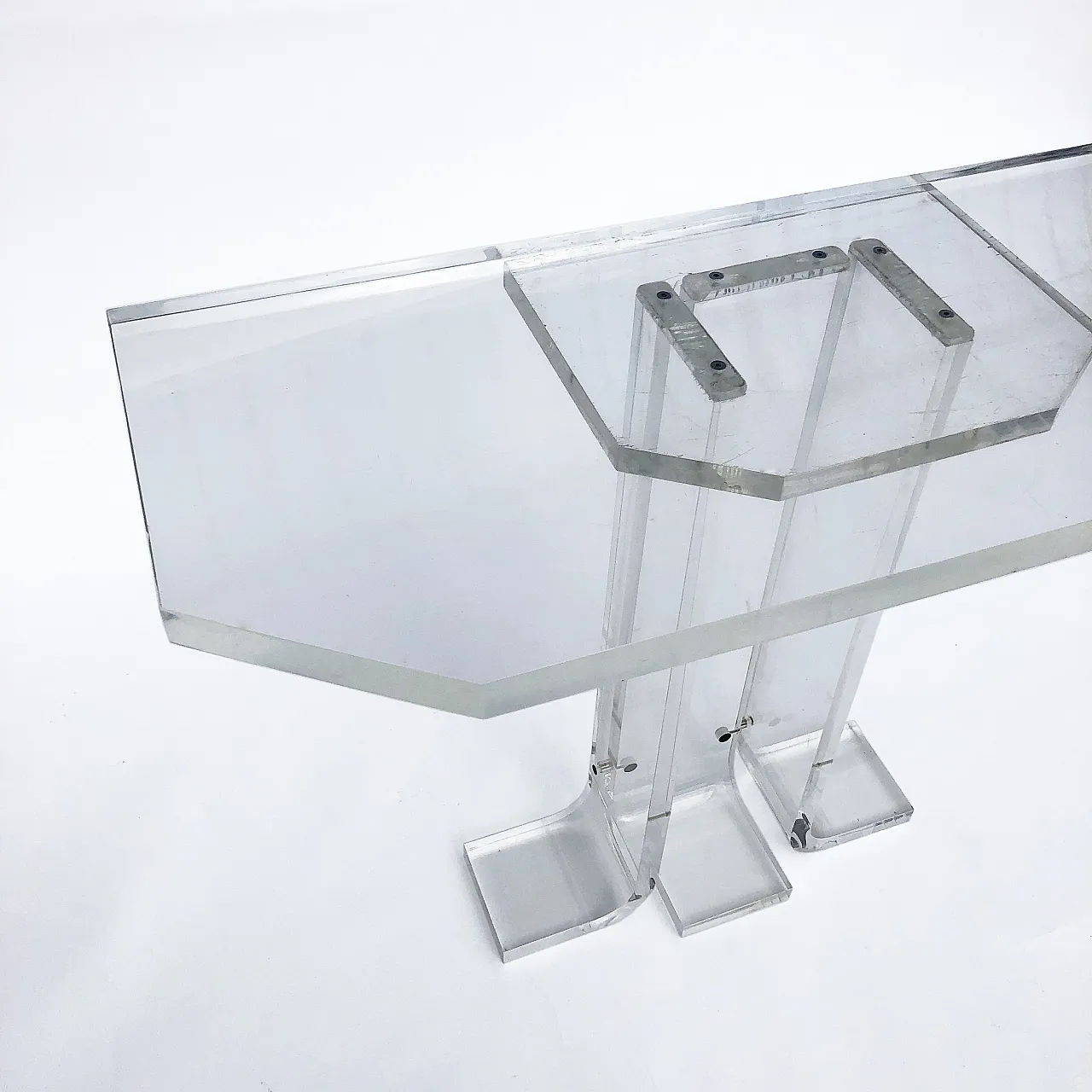 Lucite Console Table, 1970s 8