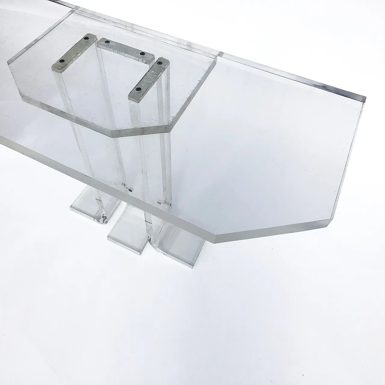 Lucite Console Table, 1970s 9