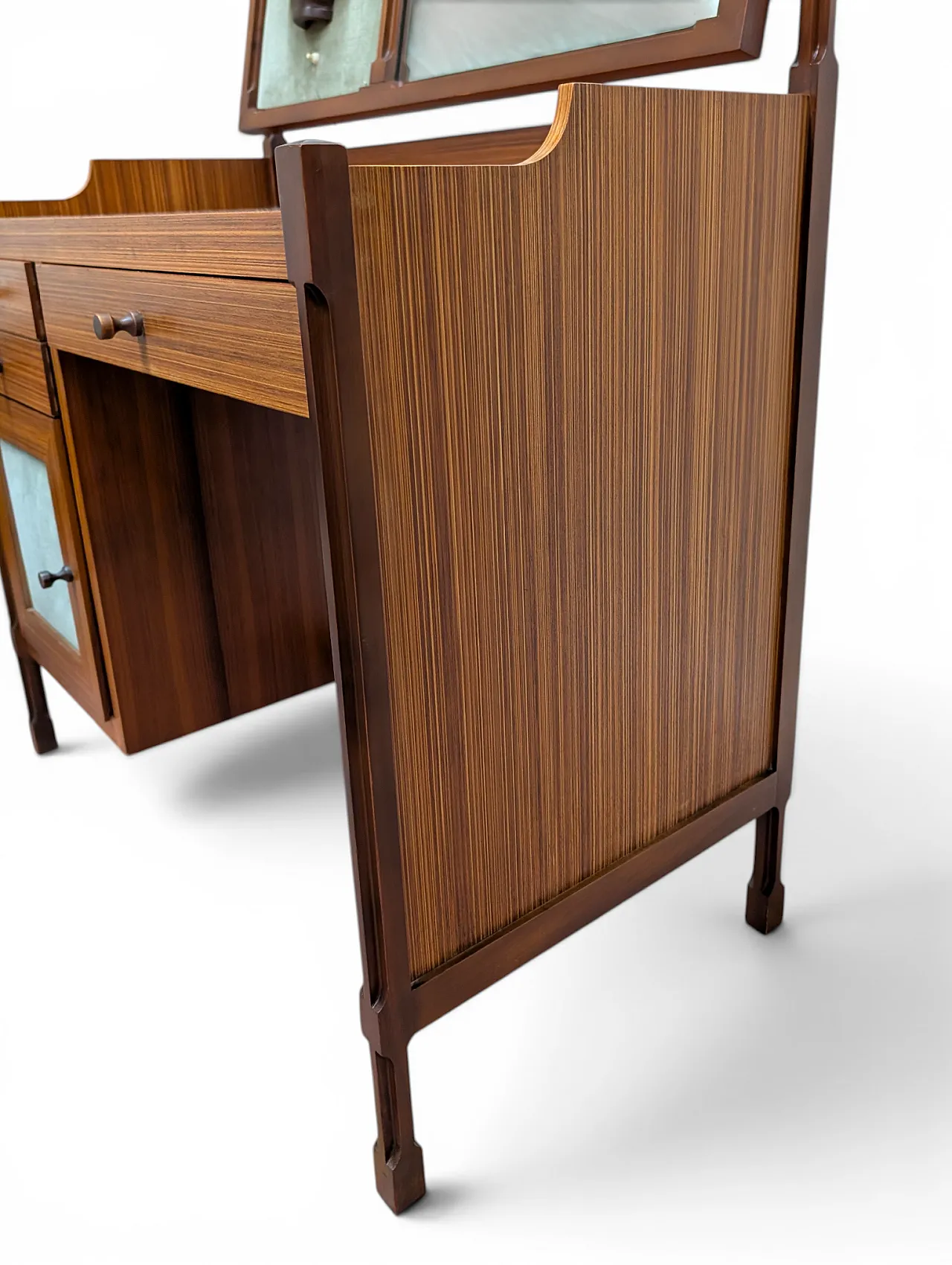 3V dressing table with mirror and integrated lamp, 1950s 25