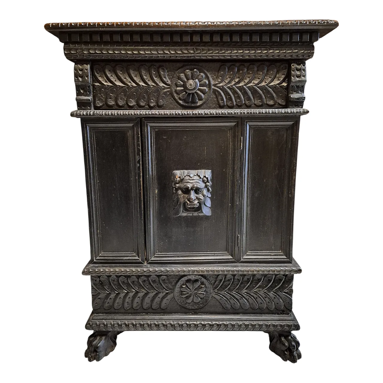Sideboard in ebonized wood, Lombardy, 19th century 1