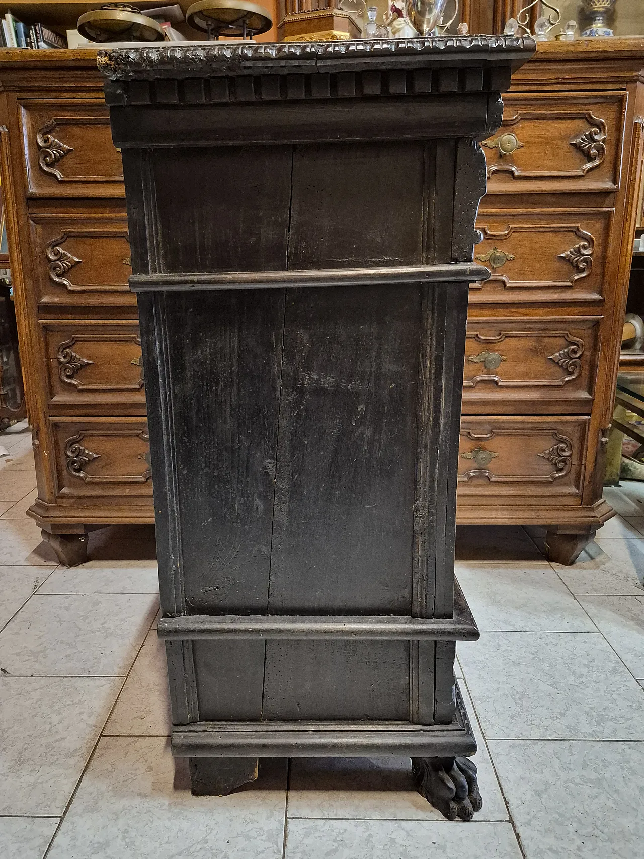 Sideboard in ebonized wood, Lombardy, 19th century 3