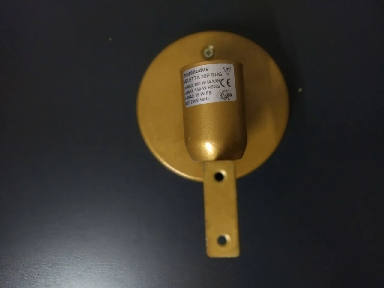 Veletta wall lamp by Murano Due, 90s 5