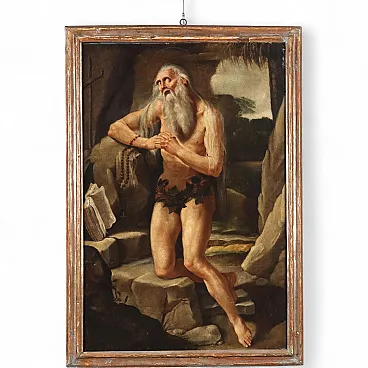 Saint Onofrio Penitent, oil on canvas, 17th century