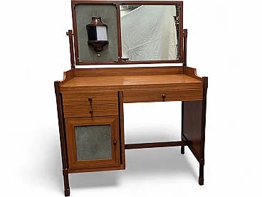 3V dressing table with mirror and integrated lamp, 1950s