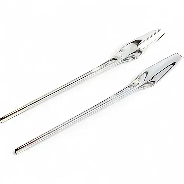 Coppia di posate minimaliste di Lino Sabattini, anni '90