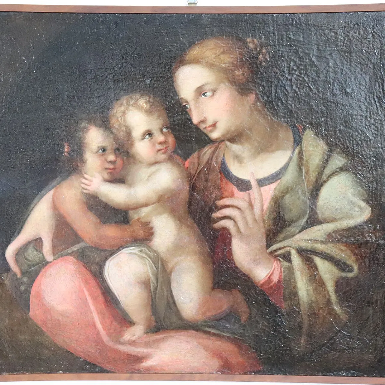 Religious oil painting on canvas, 18th century 3