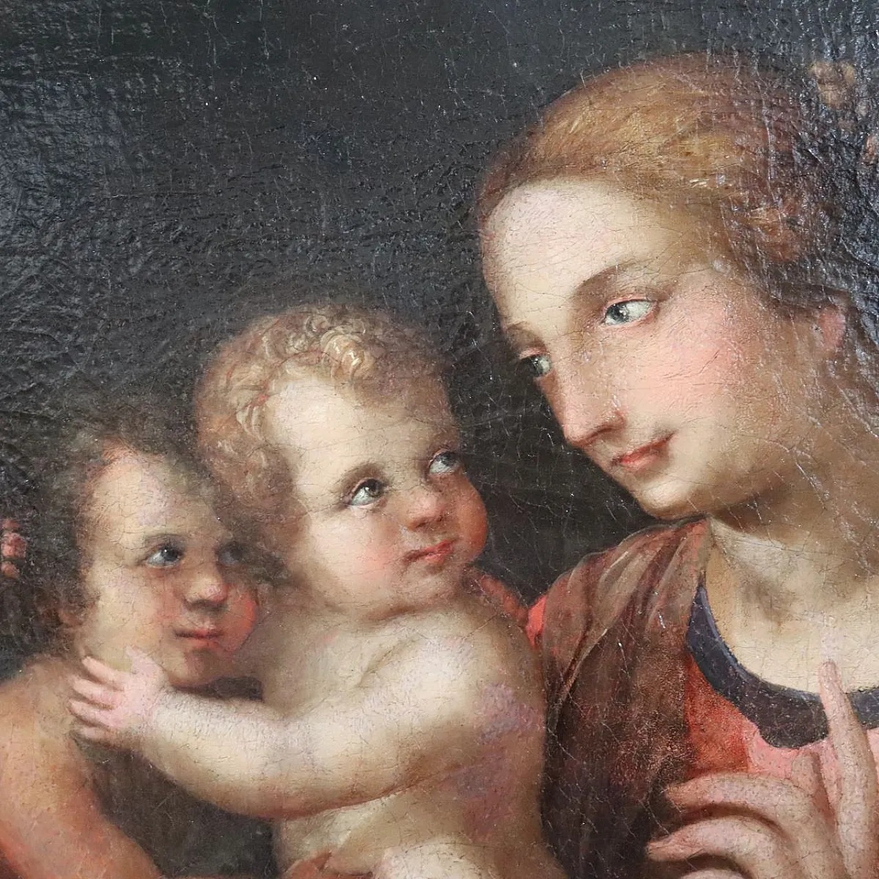 Religious oil painting on canvas, 18th century 4