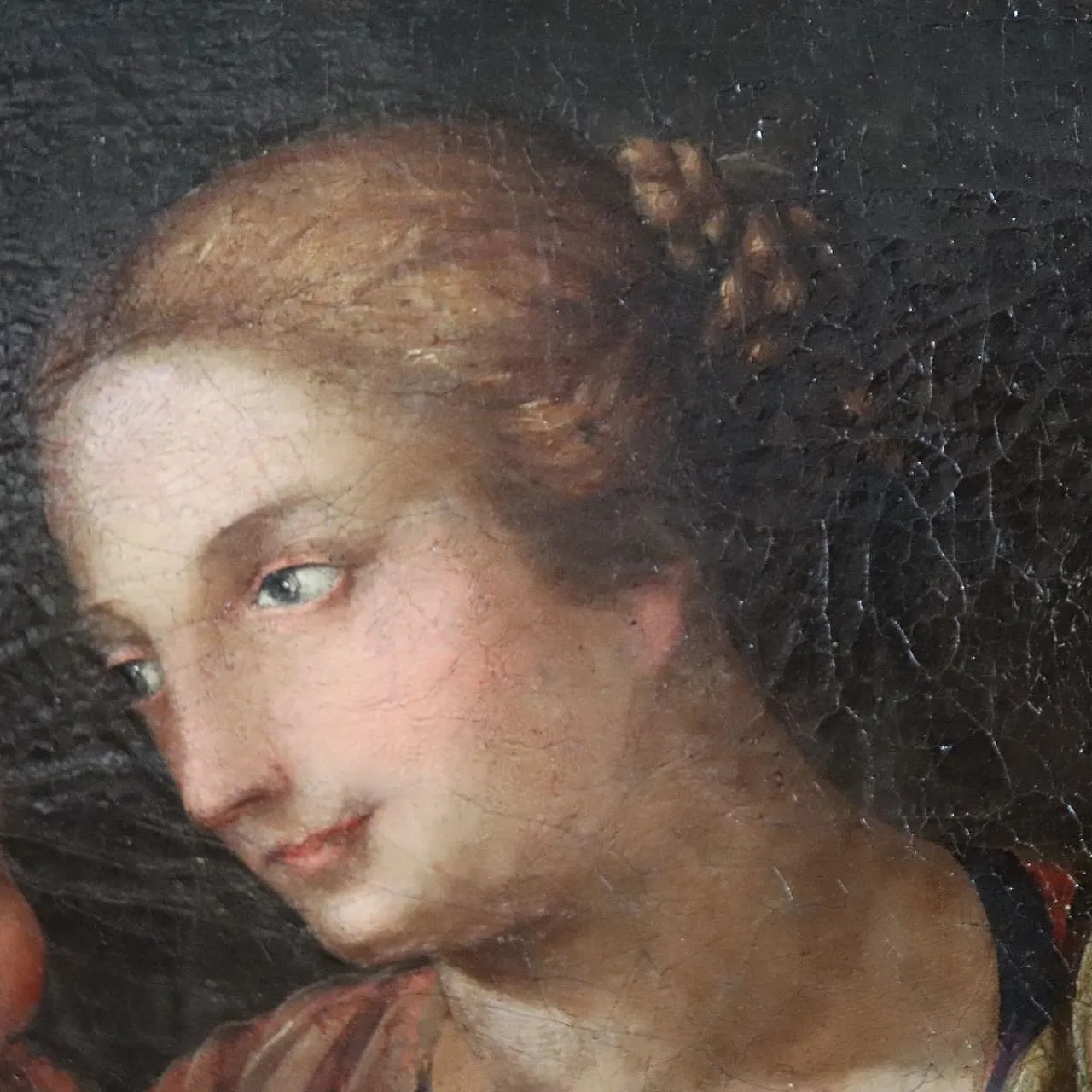 Religious oil painting on canvas, 18th century 10