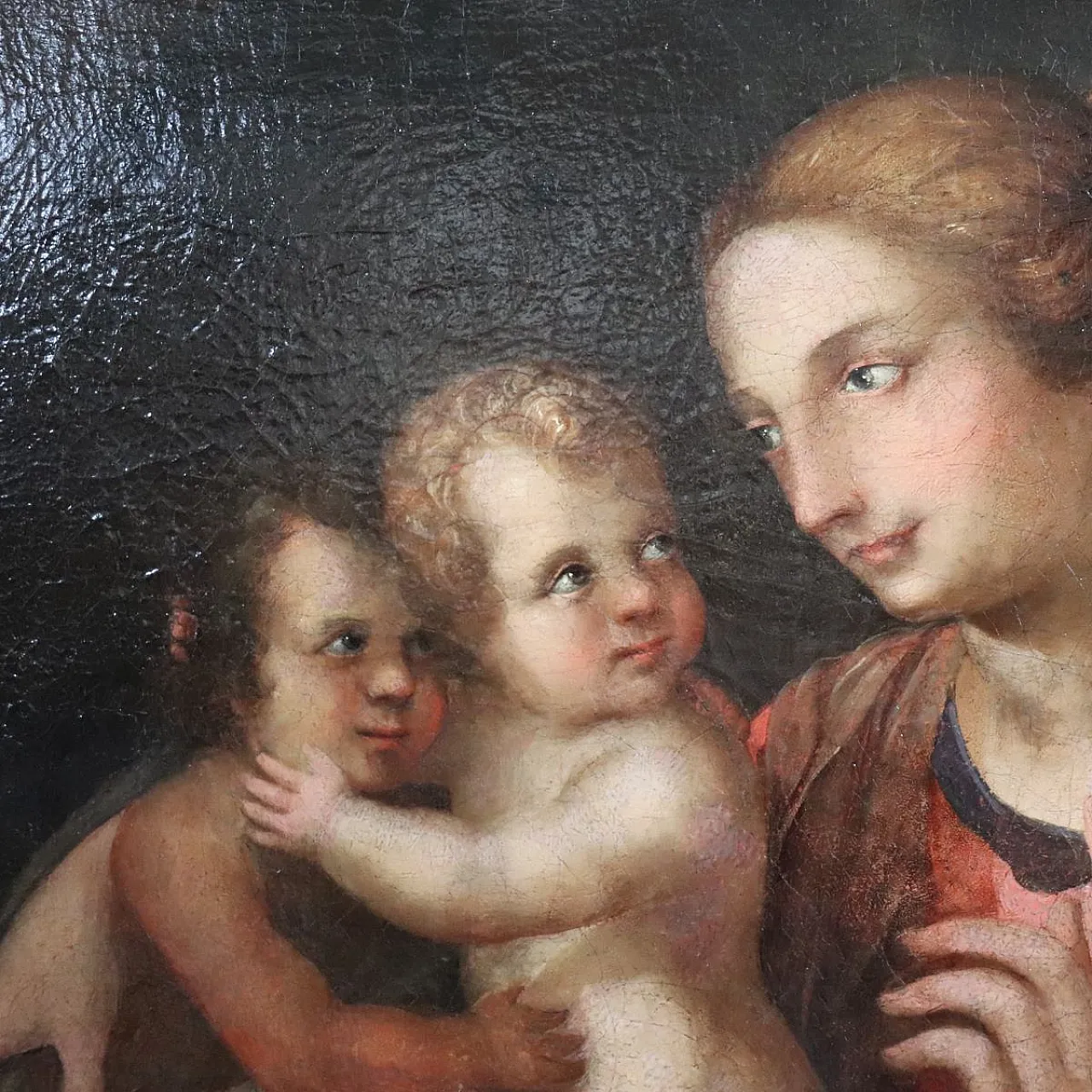 Religious oil painting on canvas, 18th century 11