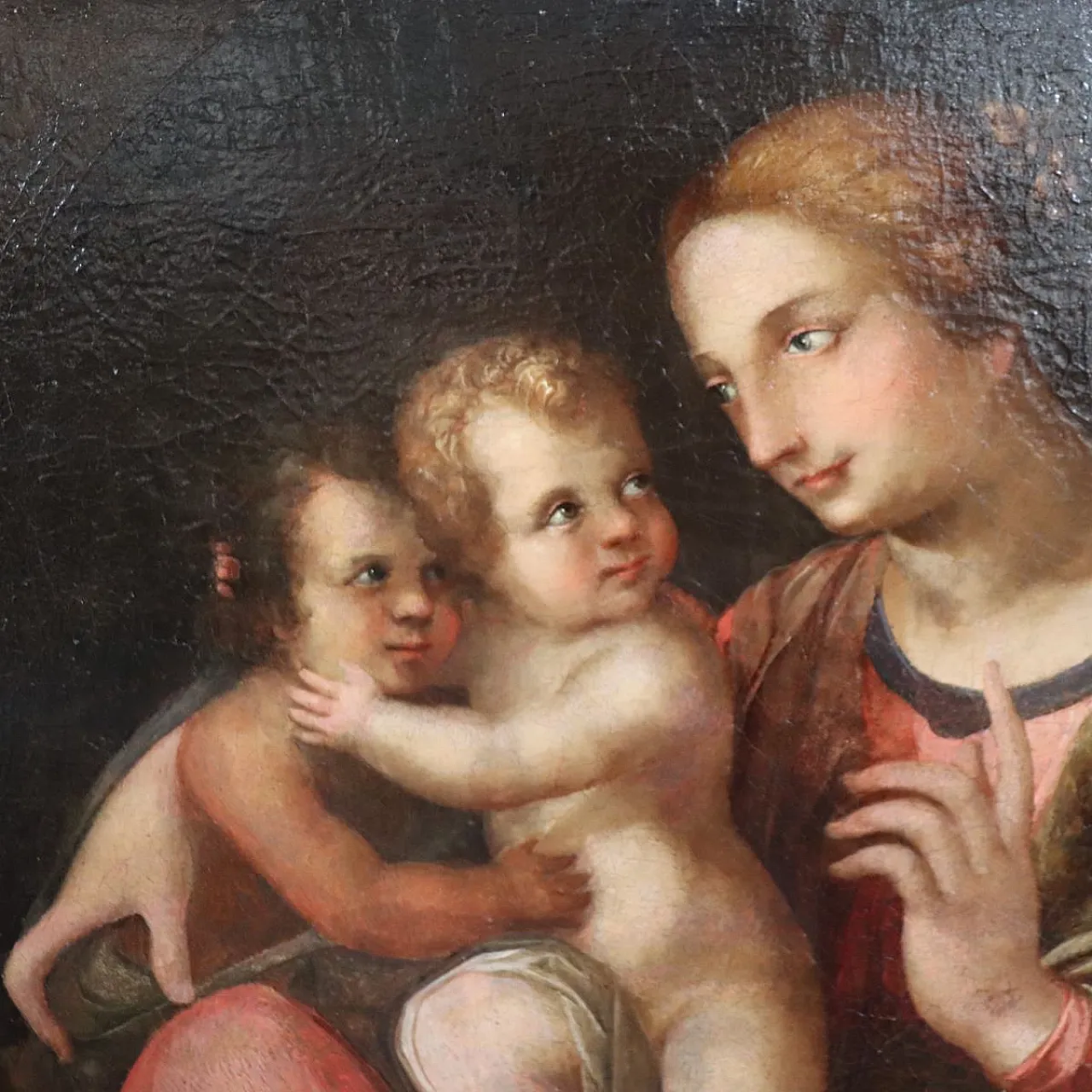 Religious oil painting on canvas, 18th century 13