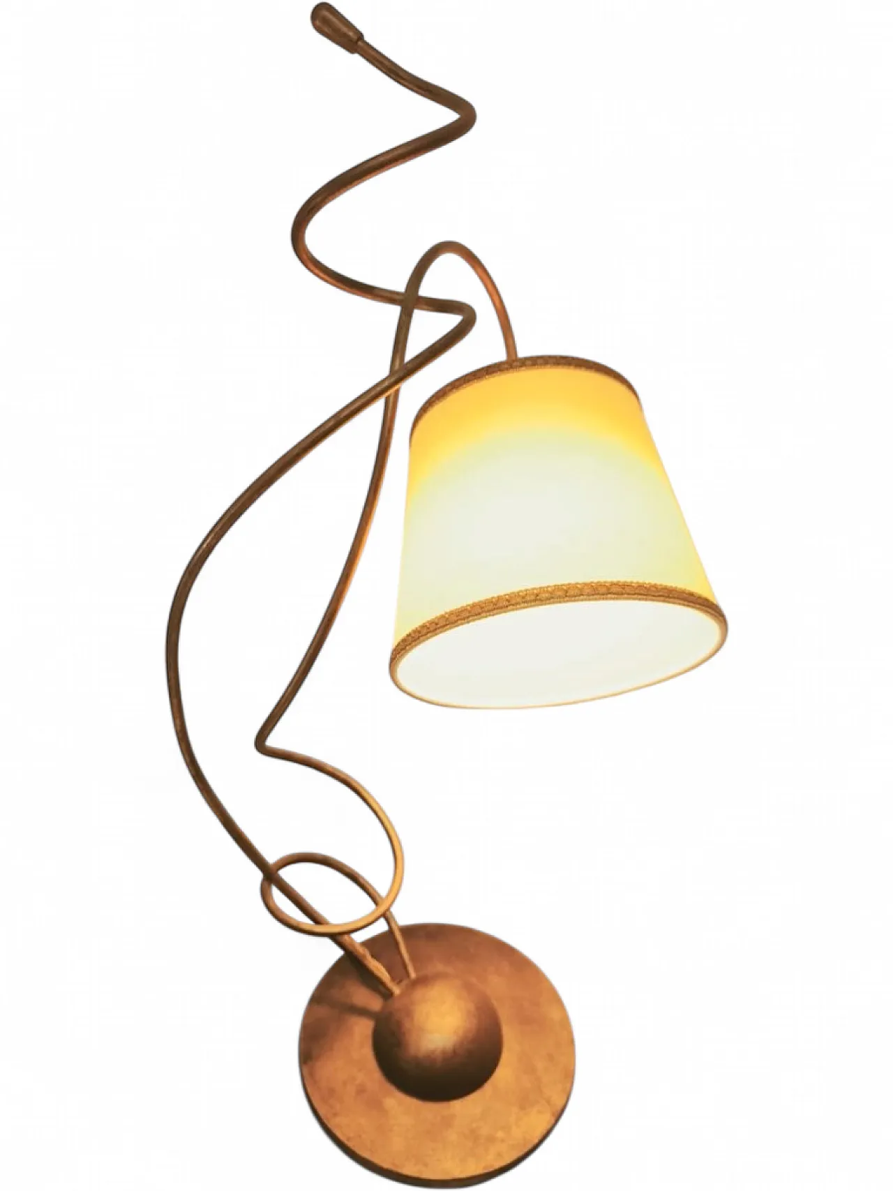 Lamp with parchment shade, 1980s 11