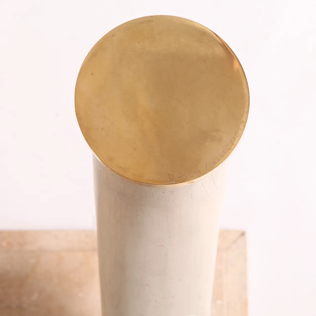 Tavolino di Maison Jansen For Ralph Pucci finta zanna di elefante, 70s 7