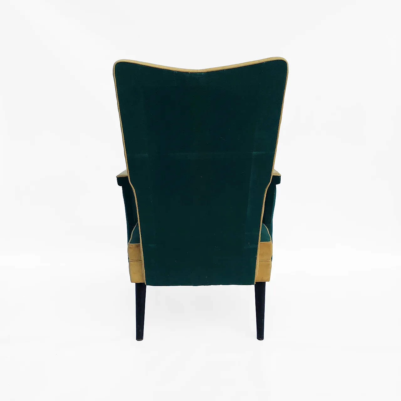 Poltrona italiana Mid-Century con schienale alto, anni '50 11