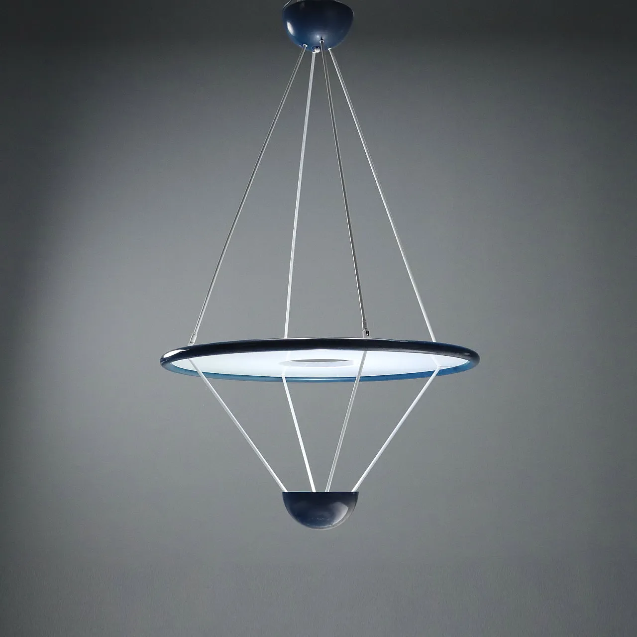 Chandelier in metal, 1980s 1
