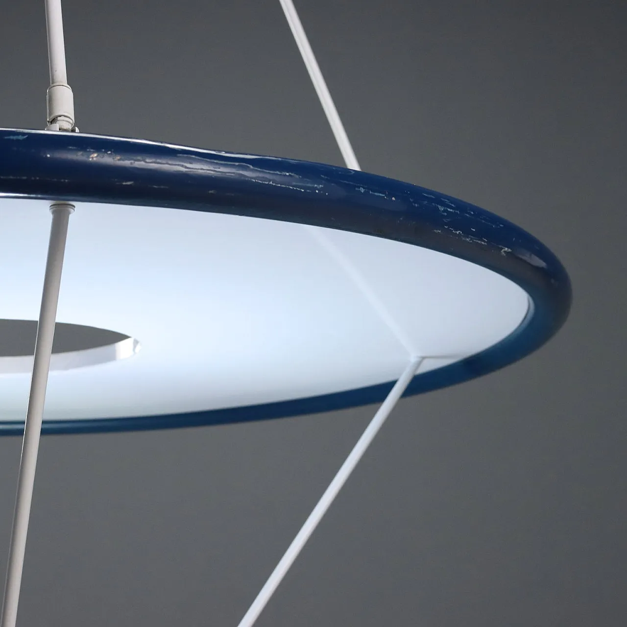 Chandelier in metal, 1980s 6