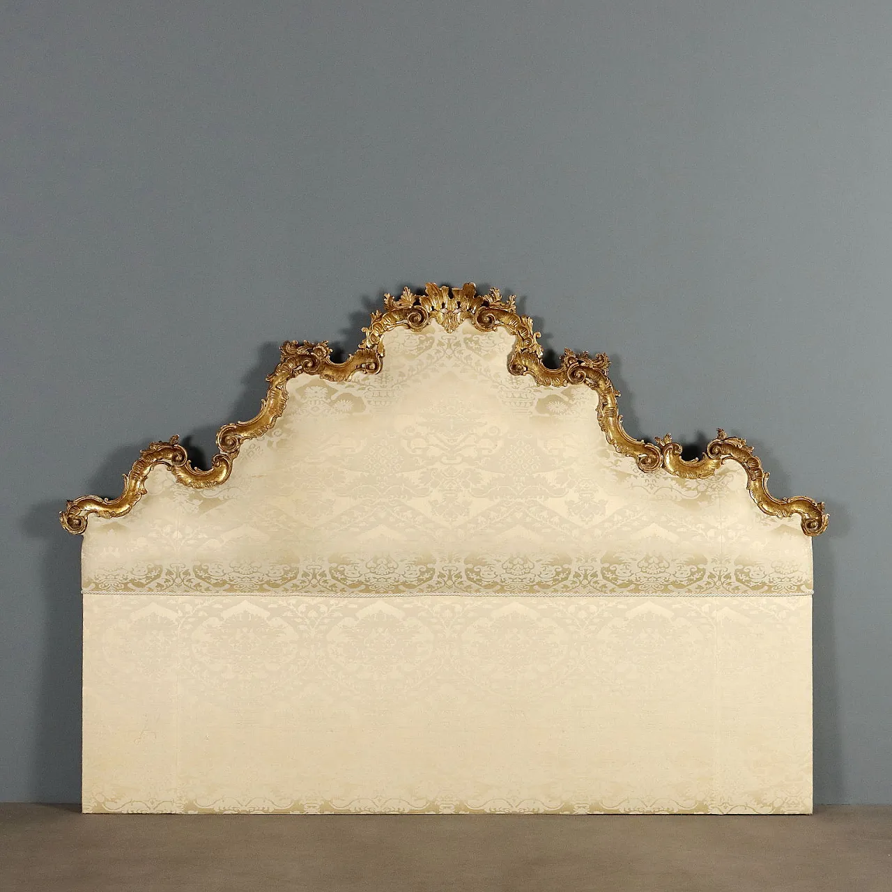 Carved wooden bed headboard, 20th century 1