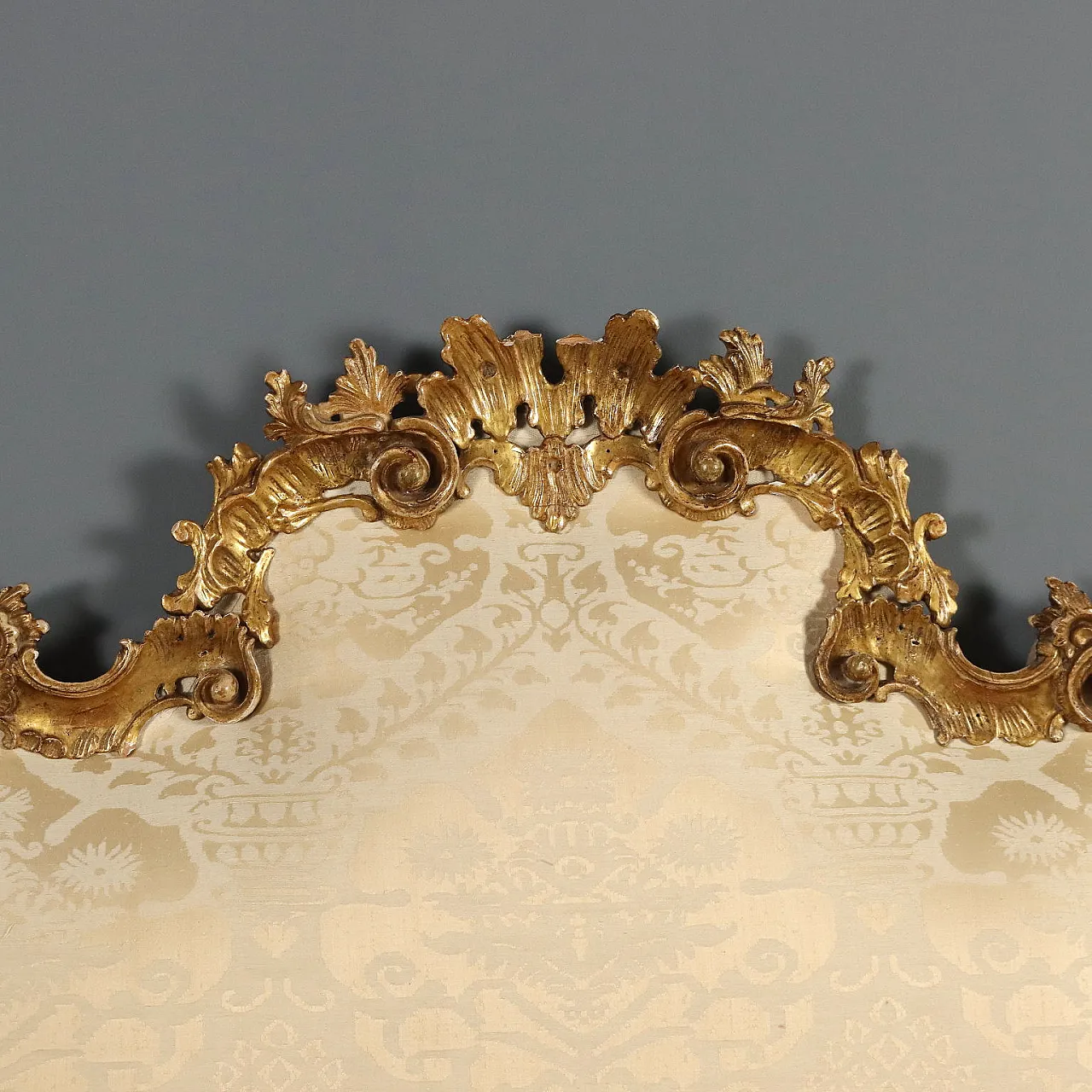 Carved wooden bed headboard, 20th century 4