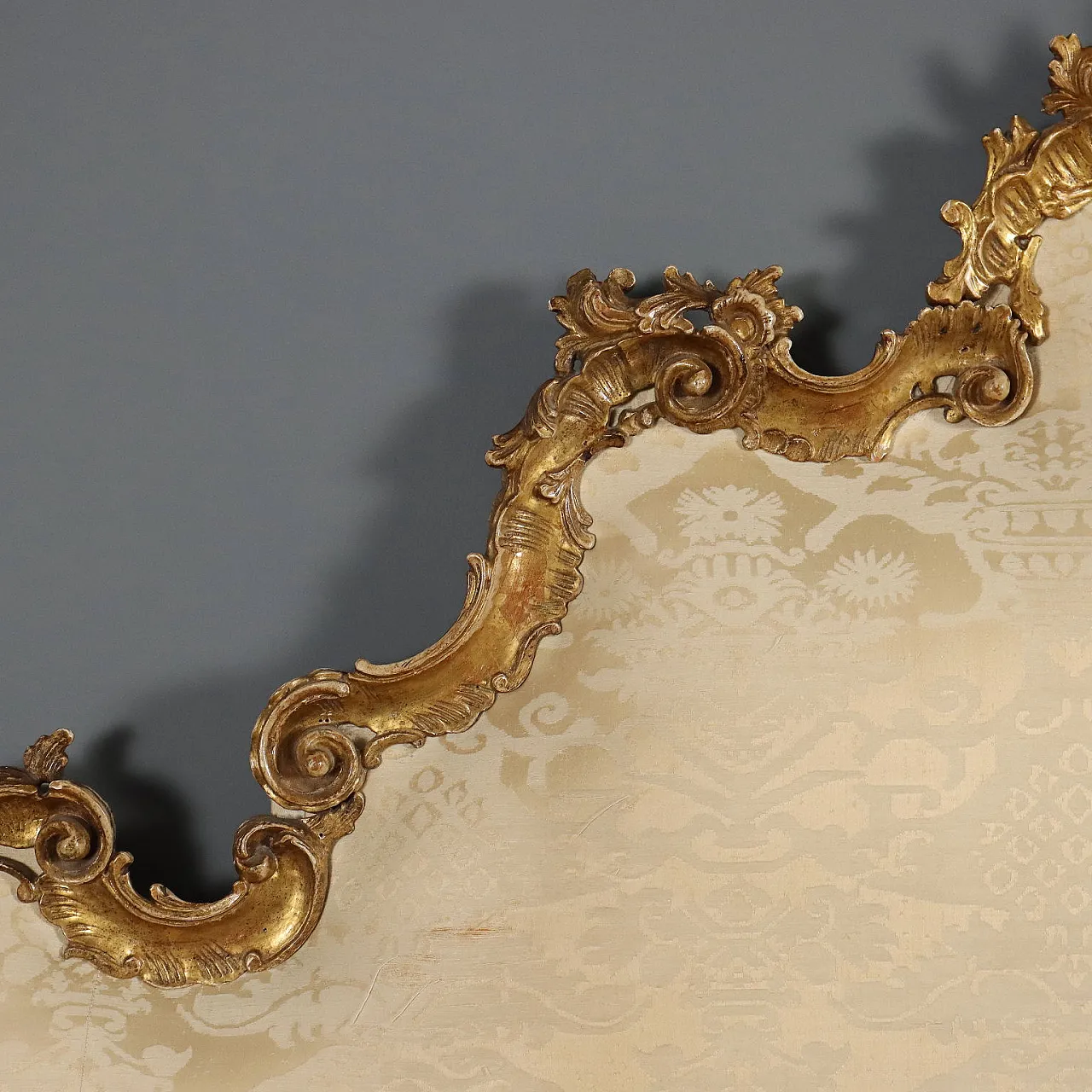 Carved wooden bed headboard, 20th century 5
