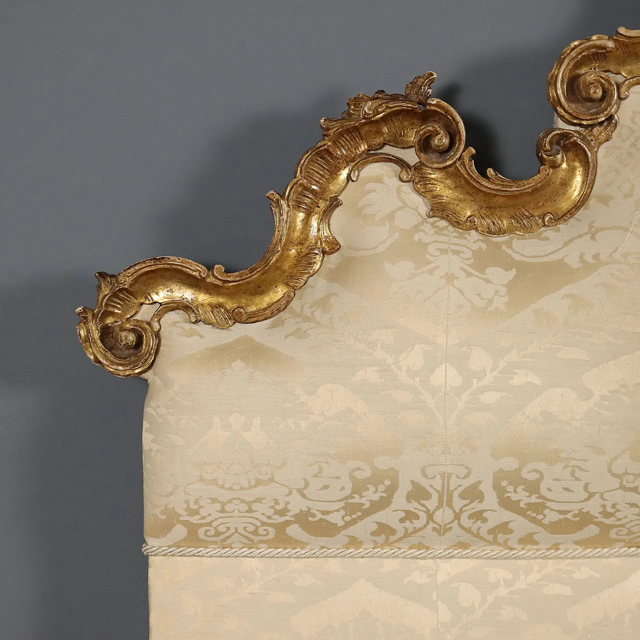 Carved wooden bed headboard, 20th century 6